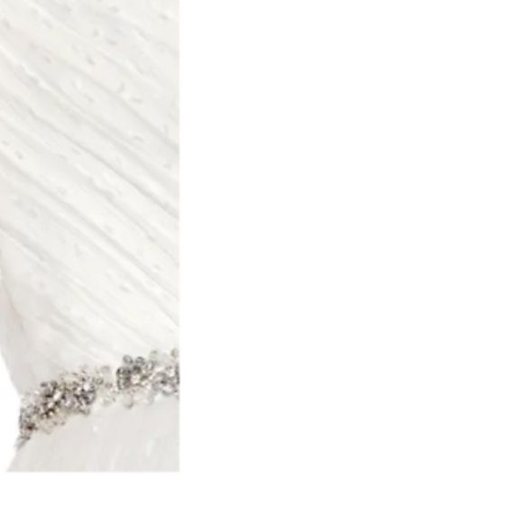 MAC DUGGAL ROSETTE APPLIQUE ONE SHOULDER CHIFFON WHITE GOWN sz 12 - Picture 3 of 6